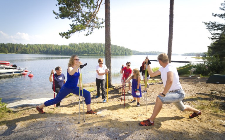 Finnland Nordic Walking: am besten auf der Hügelkette Punkaharju