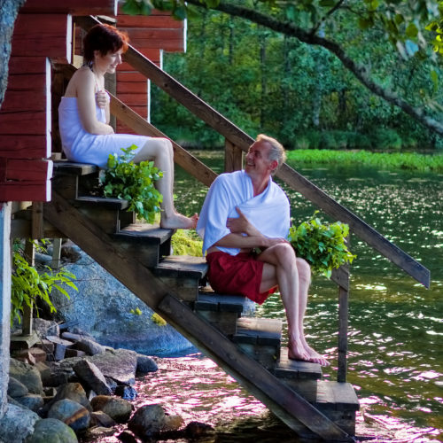 Sauna and swimming