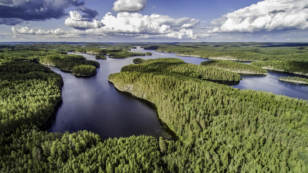 Näkymä Linnansaaren kansallispuistoon