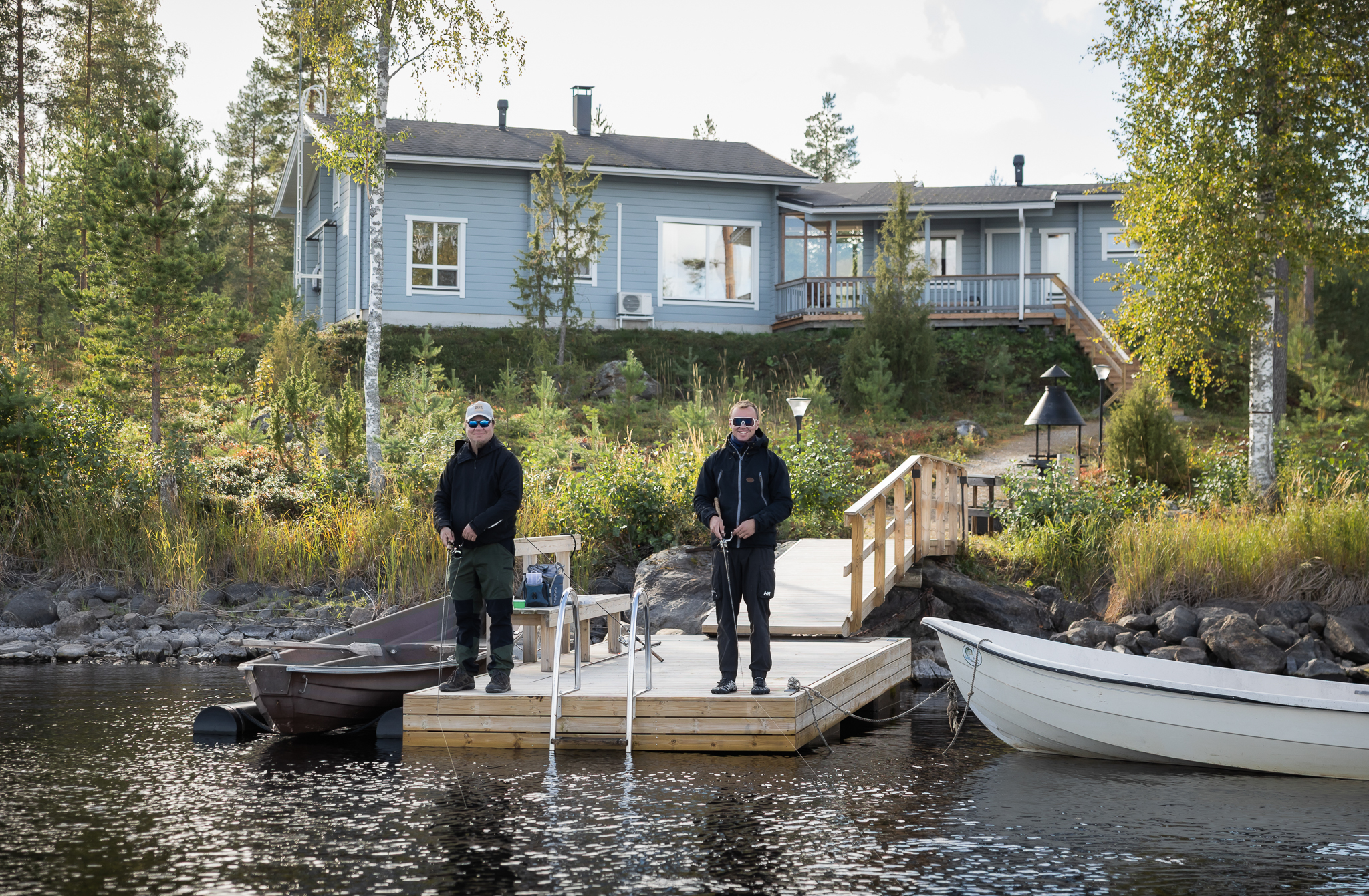Angeln in Finnland am Saimaa-See Oravi Village